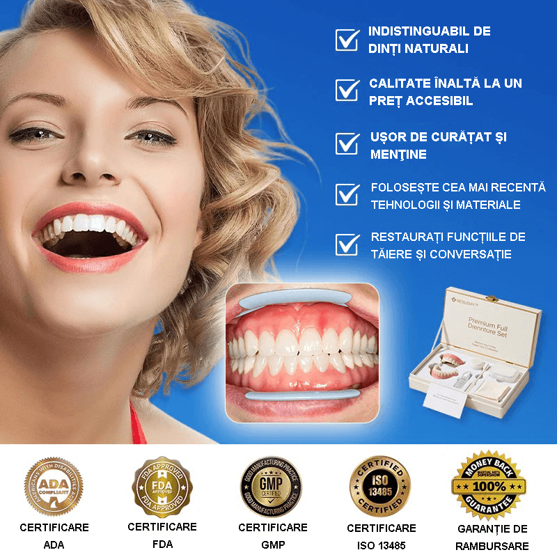 (Frumusețe accesibilă🧏♀️🧏♂️)--NESLEMY™ --Set de proteză complet personalizat avansat🦷
